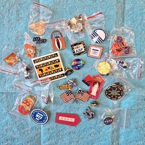 Vibrant Kids Pin Set with Flags and Fun Designs